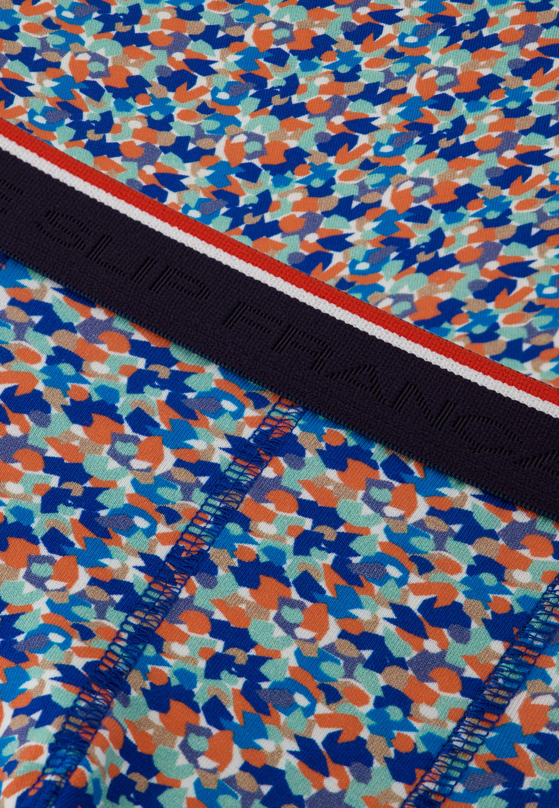 Boxer bleu à motif confetti en coton - Marius Confetti Bleu Nautique - Image 5