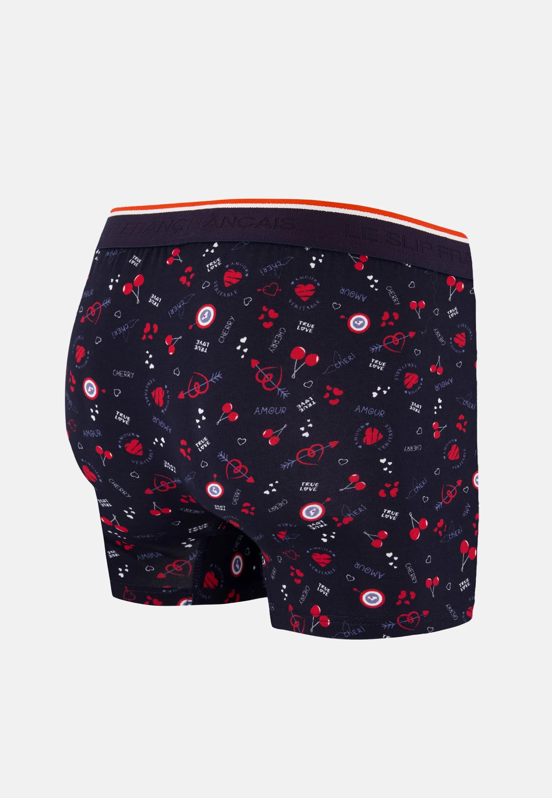 Boxer bleu marine à motif cerises en coton - Marius Cherry Marine - Image 7