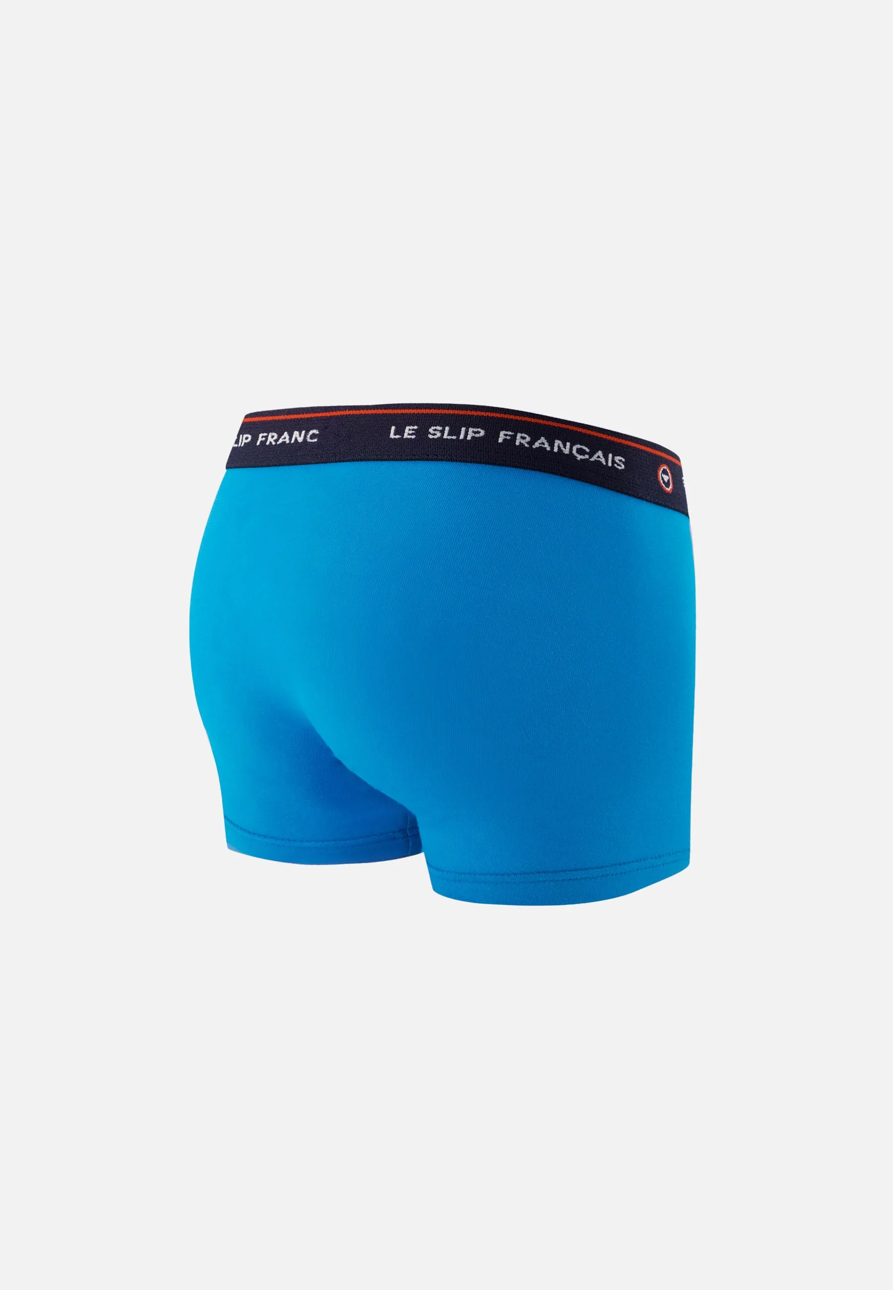 Boxer enfant bleu en coton - Petit Joseph Bleu Fluo - Image 6