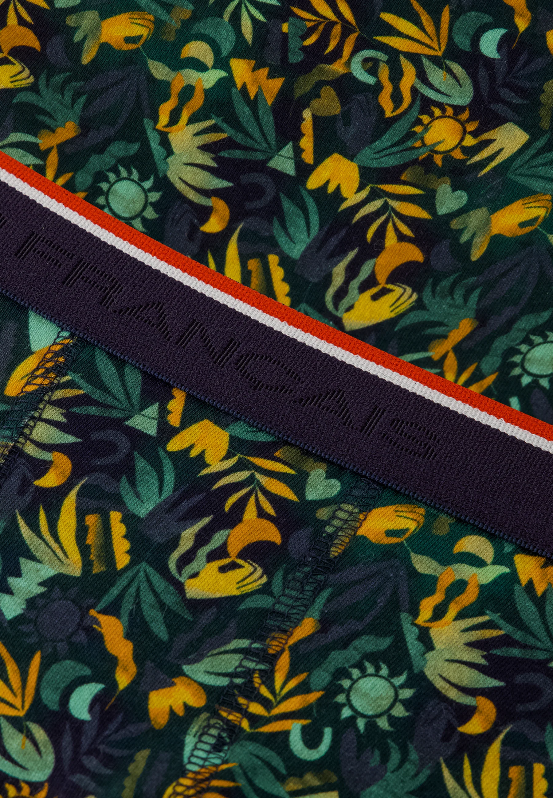 Boxer vert à motif jungle en coton - Marius Jungle Kaki Veronese - Image 6