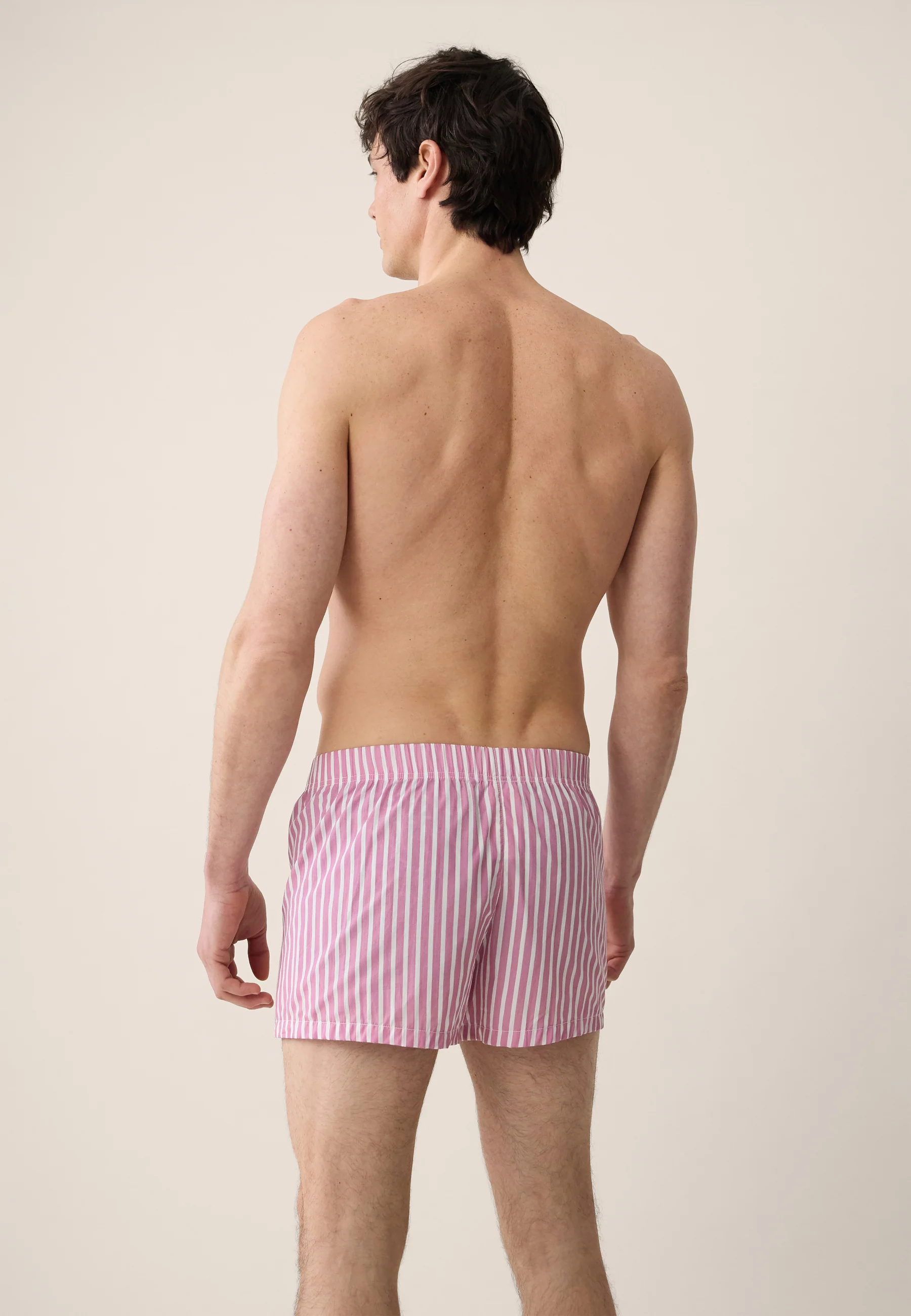 Caleçon à rayures rose en coton - Jacques Rayures Rose - Image 3