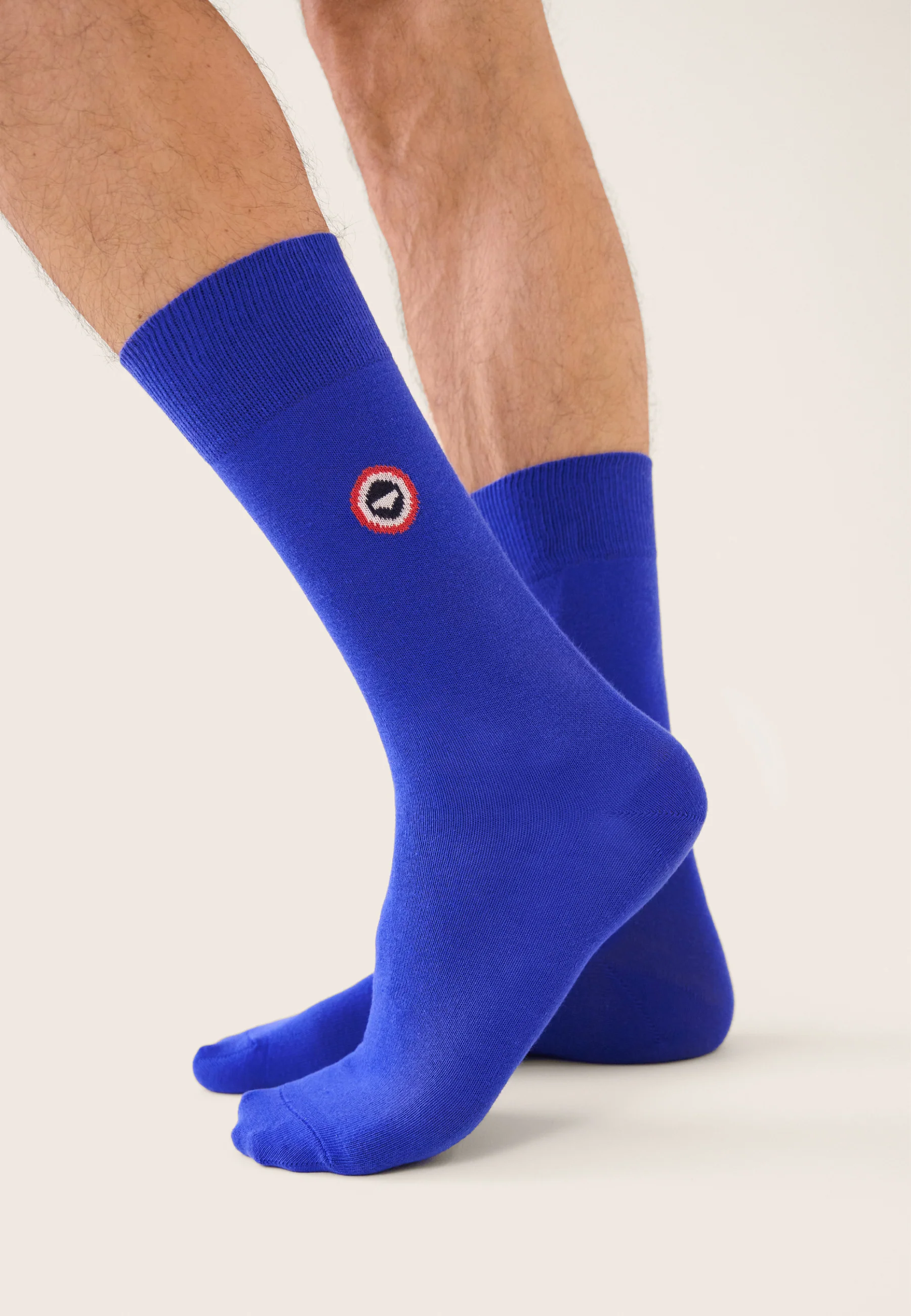 Lot de 7 chaussettes mi-hautes en coton - Chaussettes Vert Azur Confetti Bleu Nautique Orange Marine Rayures Marine Blanc - Image 6