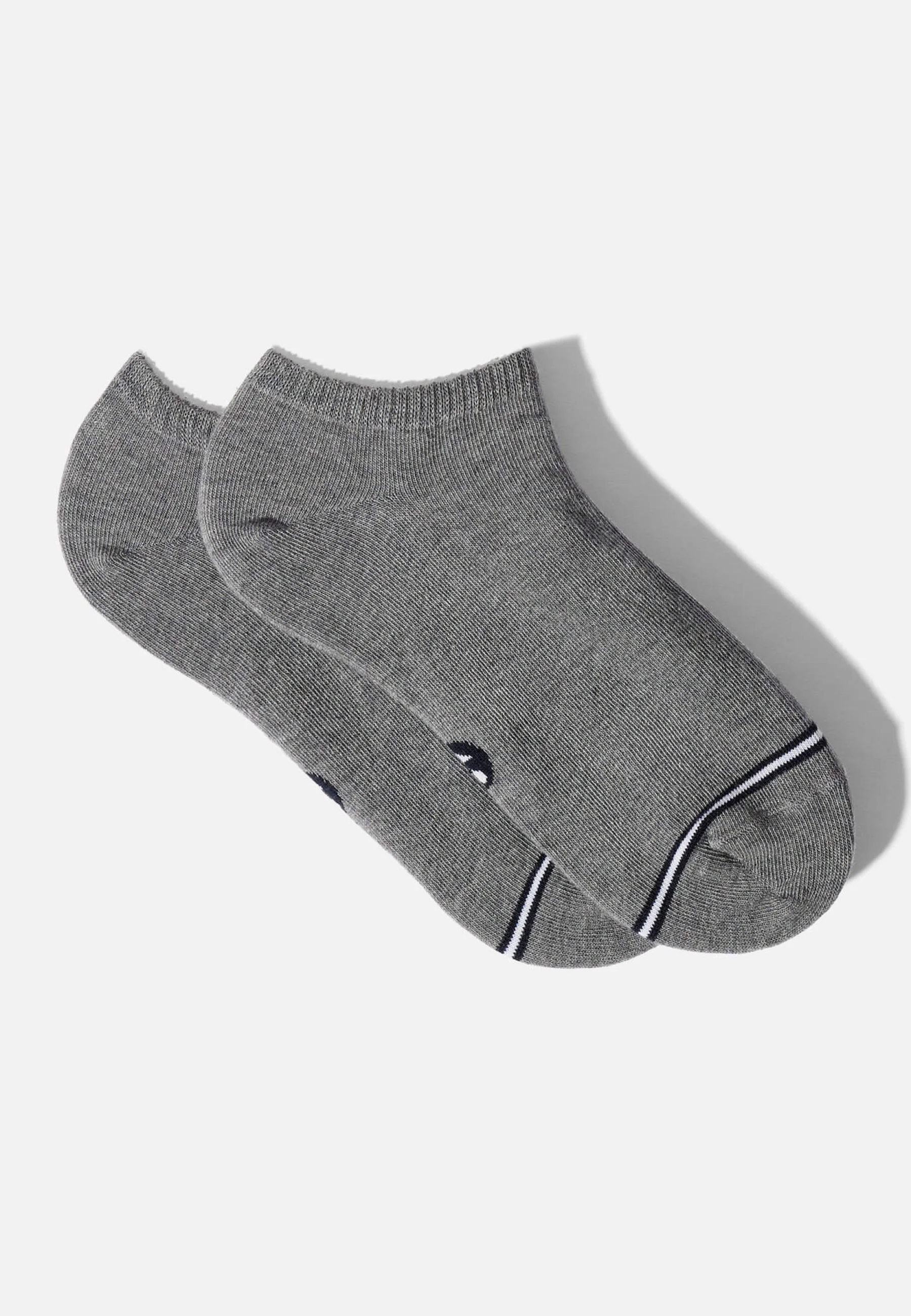 Lot de 5 paires de chaussettes basses - Mariniere Marine Gris Chine Blanc Noir - Image 5