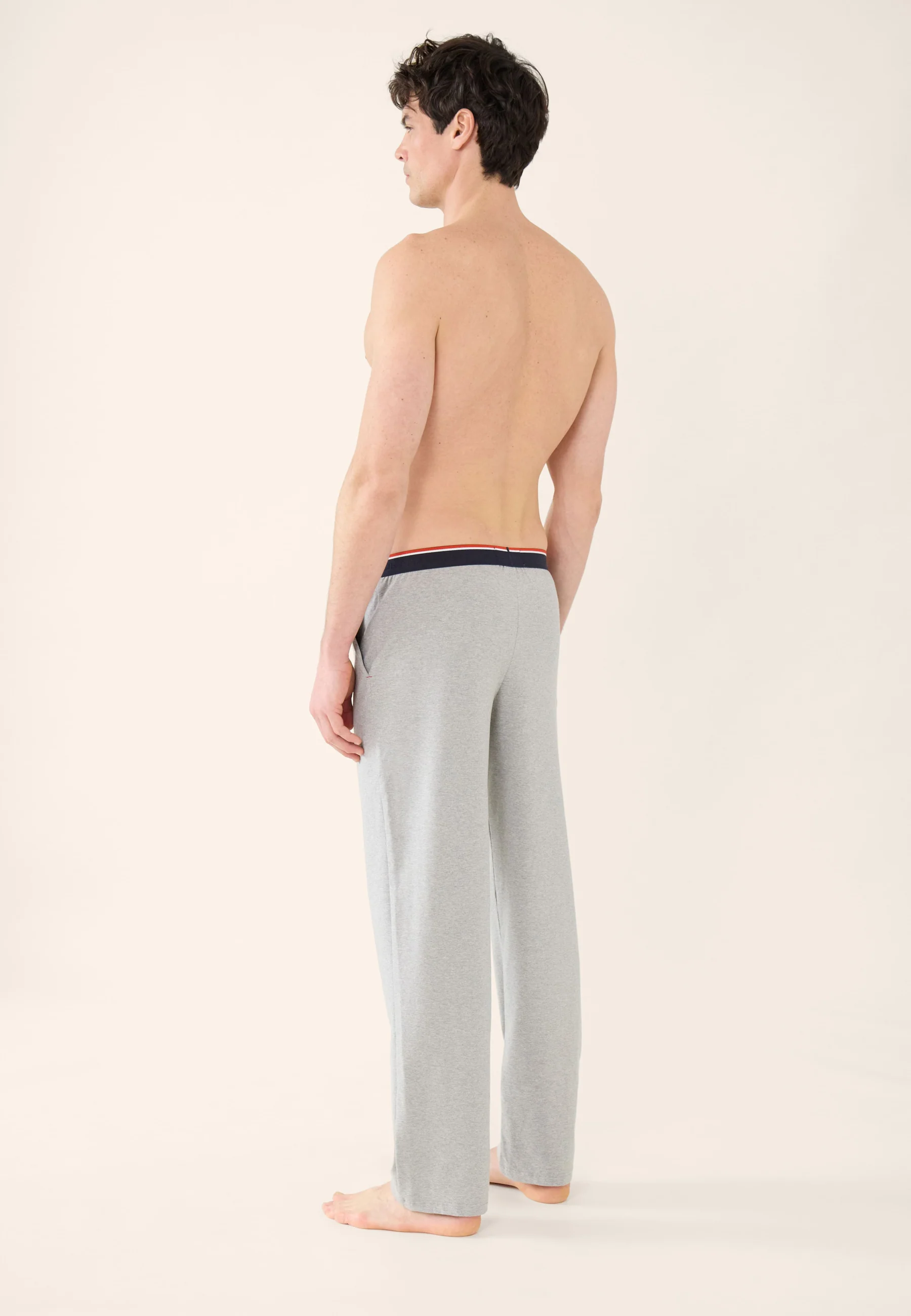 Bas de pyjama en coton - Toudou Gris Chiné - Image 4